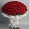 Букет 101 Красная роза Блэк Мэджик в Целеево