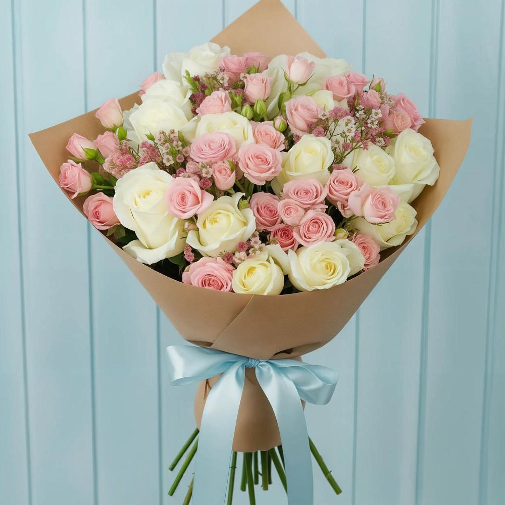 Букет цветов из: Розы в Целеево