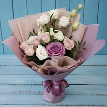 Букет цветов из:  Розы и Лизиантусы в Целеево