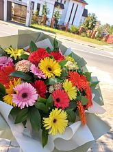Букет цветов из:  Герберы #REPLACE_PRED# Целеево