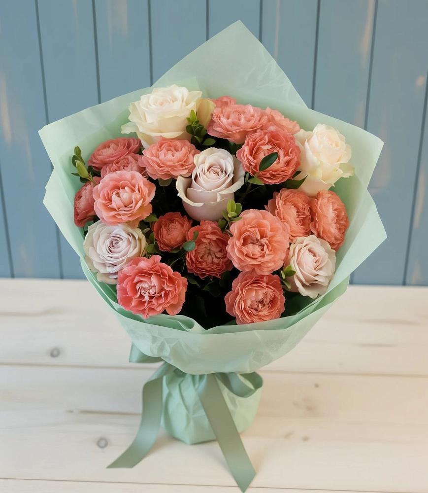 Букет цветов из: Розы в Целеево