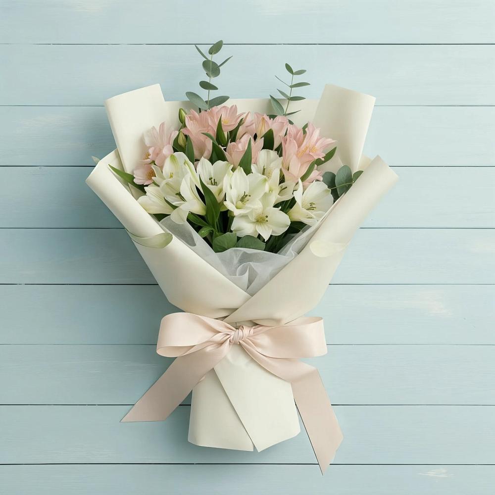 Букет цветов из: Альстромерии в Целеево