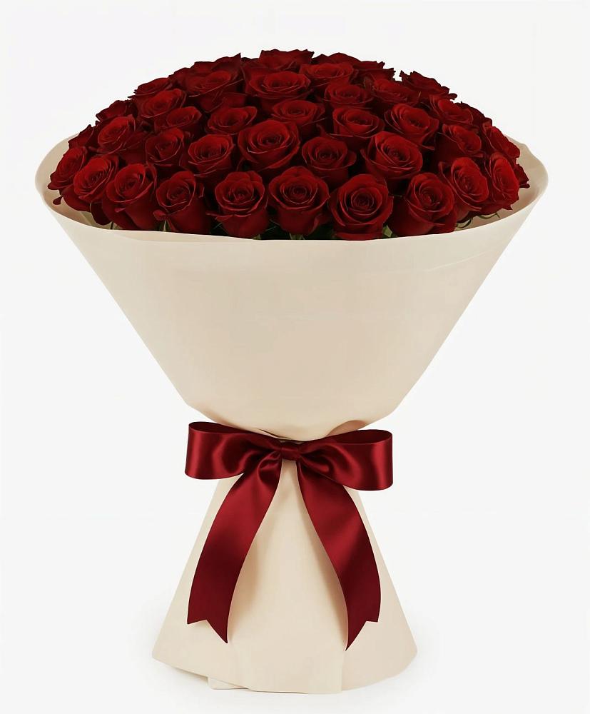 Букет 101 Бордовая роза Блэк Бакарра в Целеево