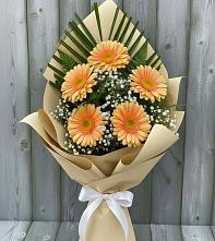 Букет цветов из:  Герберы в Целеево