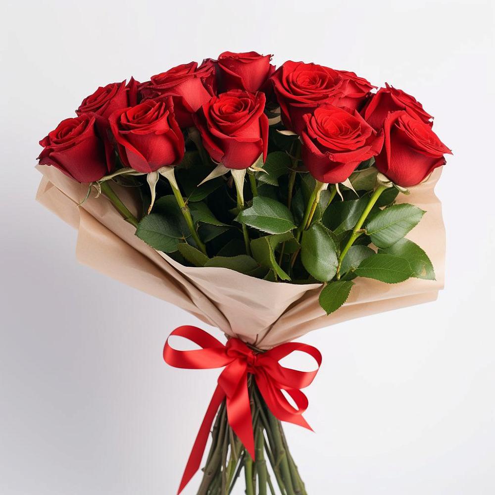 Букет 11 Красных роз Эдлесс Лав в Целеево