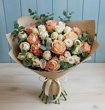 Букет цветов из:  Альстромерии и Розы #REPLACE_PRED# Целеево