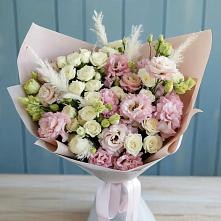 Букет цветов из:  Альстромерии и Розы #REPLACE_PRED# Целеево