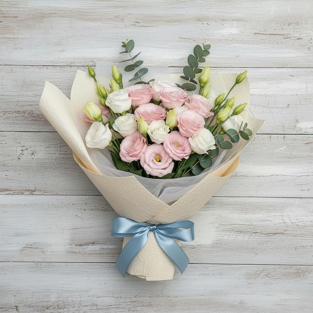 Букет цветов из: Лизиантусы в Целеево